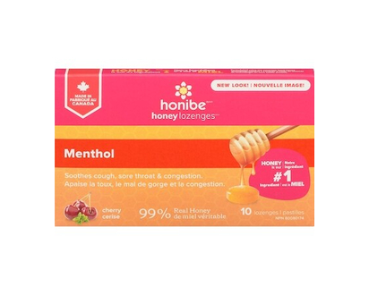 Honibe Lozenges Menthol Cherry - 10.0 EA