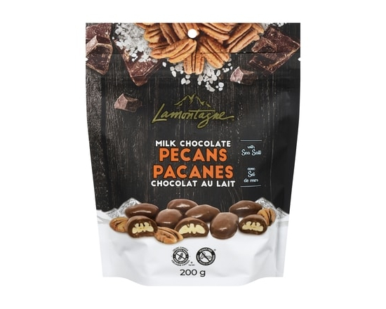 Pacanes chocolat au lait avec sel de mer - 200.0 G