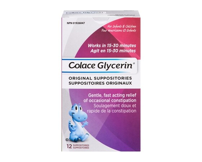 Colace Original Glycerin Suppositories For Infants & Children - 12.0 EA