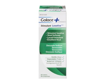 Colace Docusate Sodium Sennosides Stimulant Laxative - 30.0 EA