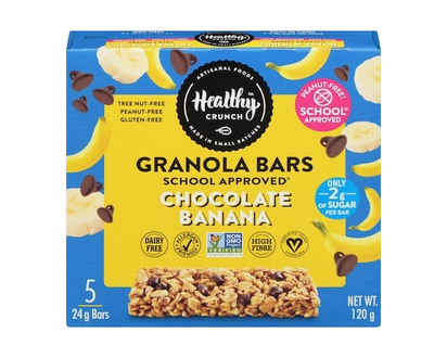 Healthy Crunch Granola Bars Chocolate Banana - 24 G