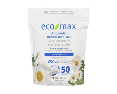 Eco-Max Automatic Dishwasher Pacs - 50.0 EA