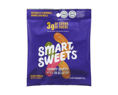 Smart Sweets Candy Gummy Worms - 50.0 G