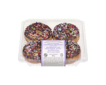 Chocolate Rainbow Sprinkle Donuts - 360.0 G