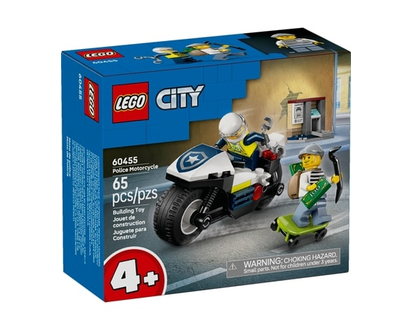 LEGO City Police Motorcycle Chase Building Toy 60455 - 1.0 EA