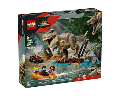 LEGO Jurassic World L’Évasion sur la Rivière du T.rex, Ensemble de Construction avec Figurine de Dinosaure 76975 - 1.0 EA