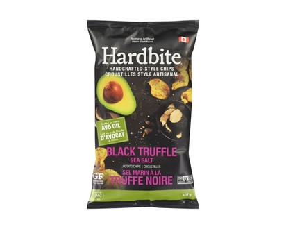 Hardbite Handcrafted-Style Chips Black Truffle Sea Salt Potato Chips - 128.0 G