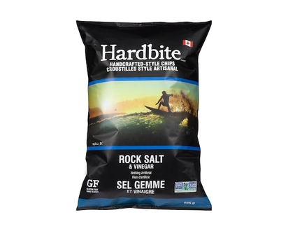 Hardbite Handcrafted Style Chips, Rock Salt and Vinegar - 625.0 G