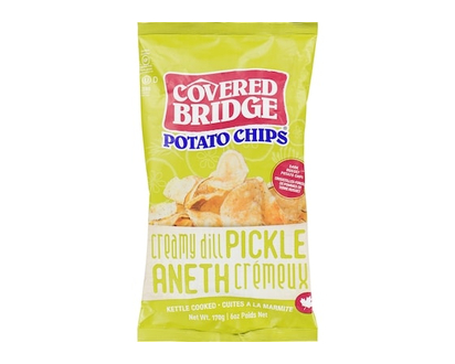 Covered Bridge Potato Chips, Creamy Dill Pickle - 170.0 G