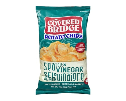 Covered Bridge Potato Chips, Sea Salt & Vinegar - 170.0 G