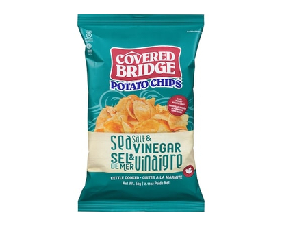 Covered Bridge Potato Chips Sea Salt & Vinegar - 60.0 G