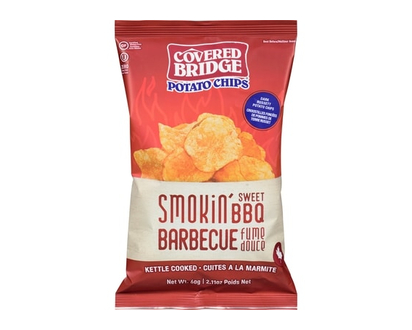 Covered Bridge Potato Chips Smokin' Sweet Bbq - 60.0 G