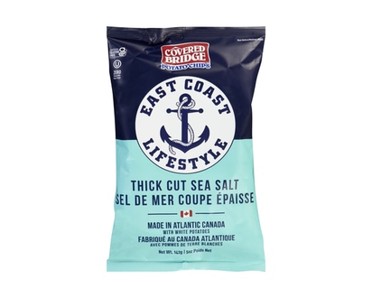 Covered Bridge Potato Chips Thick Cut Sea Salt - 142.0 G