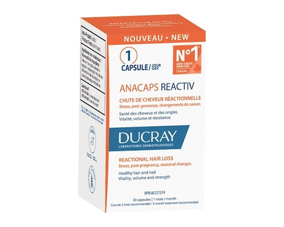 Ducray Anacaps Reactiv - Food Supplement - Reactional Hair loss - 30 CAP