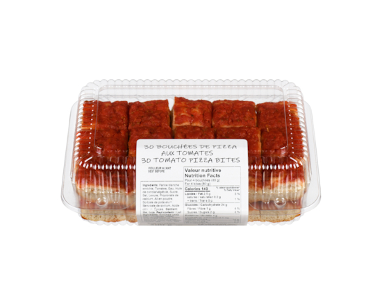 30 bouchées de pizza aux tomates - 500.0 G