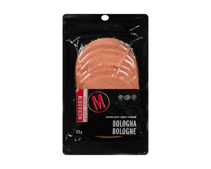 Kosher Mehadrin Kosher Bologna Sliced Beef - 125.0 G