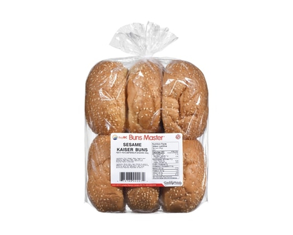 Buns Master Sesame Kaiser Buns - 408.0 G