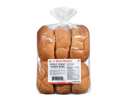 Buns Master Whole Wheat Kaiser Buns - 456.0 G