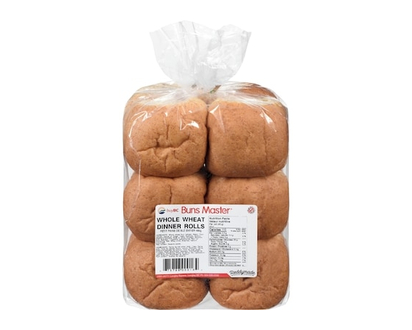Buns Master Whole Wheat Dinner Rolls - 468.0 G