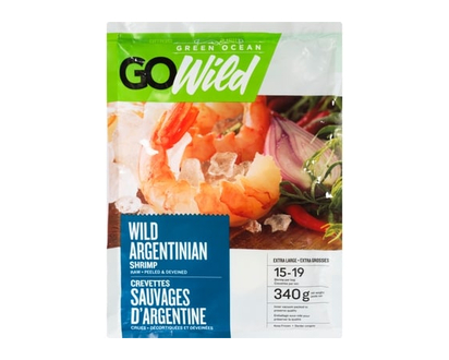 Green Ocean Go Wild, Wild Argentinian Shrimp - 340.0 G