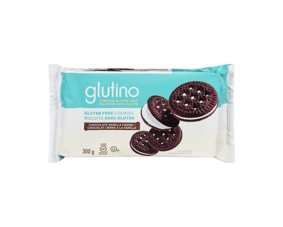 Glutino Gluten-Free Cookies, Chocolate Vanilla Creme - 300.0 G