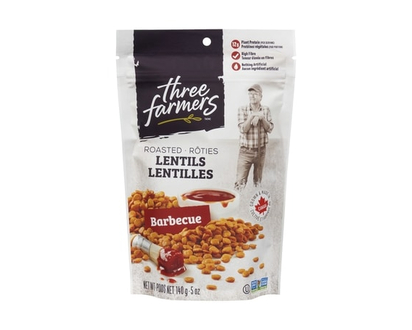 Three Farmers Crunchy Little Lentils Barbecue - 140.0 G