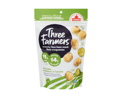 Three Farmers Fava Beans Roasted Dill Pickle - 140.0 G