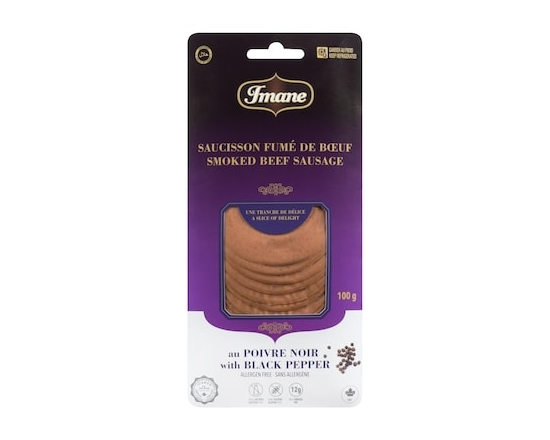 Imane Au Poivre Noir Saucisson Fumé De Bœuf - 100.0 G