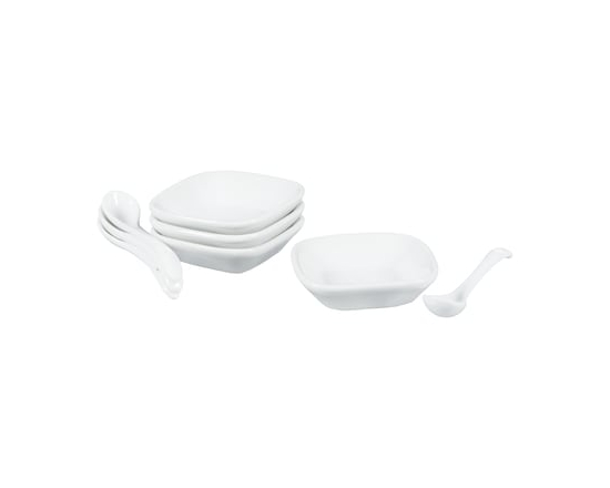 Mini Square Bowls with Spoons - 8.0 EA