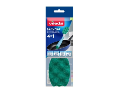 Vileda Scrunge Multi-Use Sponge Dishwand Refills, 2-pack - 1.0 EA