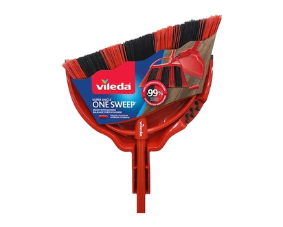 Vileda Super Angle One Sweep Broom with Dustpan - 1.0 EA