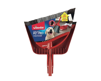 Vileda Super Angle Pet Pro Broom with Step-On Dustpan - 1.0 EA