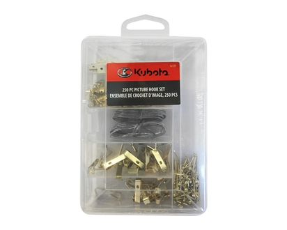 Kubota 250pc Picture Hook Set - 1.0 EA