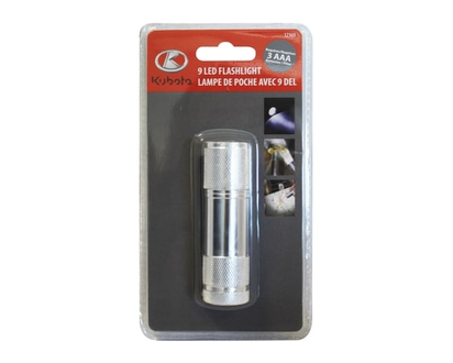 Kubota Ensemble de 2 lampes de poche à 9LED - 1.0 EA