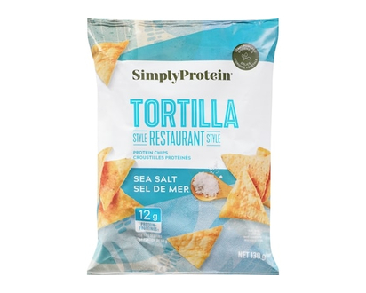 Simply Protein Restaurant-Style Protein Chips Tortilla Sea Salt - 130.0 G