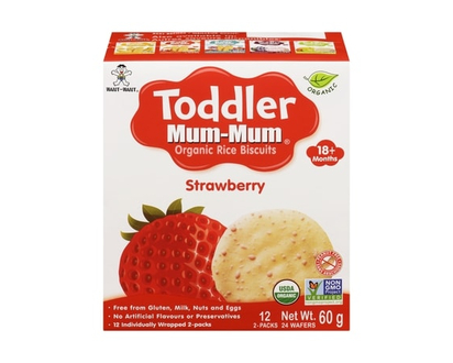 Hot Kid Organic Kids Mum Mum Toddler, Strawberry - 60.0 G
