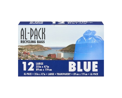 Al-Pack Blue Recycle Bag, 35 x 47 in - 12.0 EA
