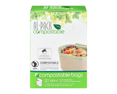 Al-Pack Compostable20 Mini Food Waste Bag - 20.0 EA