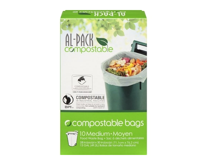 Al-Pack 10 Medium Food Waste Bag - 10.0 EA