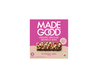 Made Good Birthday Cake Chocolate Drizzled Granola Bars 5pk - 120.0 G