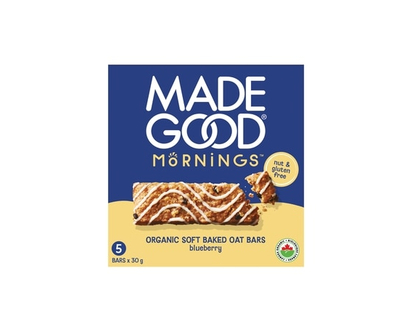 Made Good Mornings Blueberry Soft Baked Oat Bars 5pk - 150.0 G