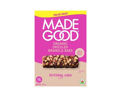 Made Good Chocolate Drizzled Birthday Cake Bar 15ct - 360.0 G