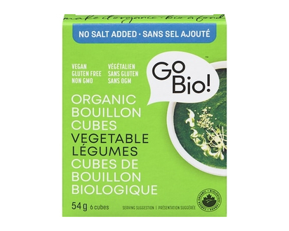 Go Bio Organic Bouillon Cubes, Vegetable - 54.0 G