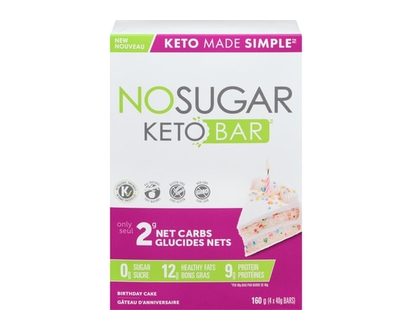 No Sugar Birthday Cake No Sugar Keto Bar - 160.0 G