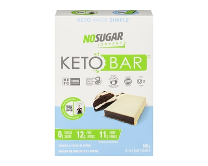 No Sugar Keto Bar Cookie Cream - 160.0 G