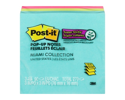 Post-it Distributeur de feuillets, Miami - 1.0 EA