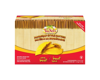 Tinnel's Jamaican Beef Patty, Spicy - 1.12 KG