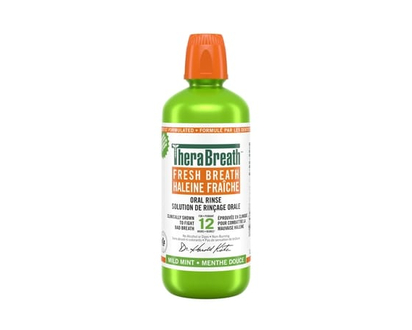 TheraBreath Solution de rinçage orale haleine fraîche menthe douce 1L - 1 L