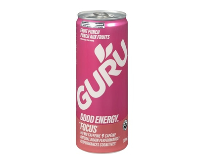 Guru Organic Energy Theanine Fruit Punch - 355.0 ML