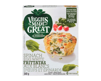 Garden Lites VEGGIES MADE GREAT Spinach Egg White Frittatas - 340.0 G
